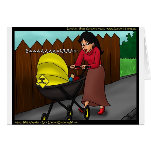 Baby ist gelangweilt von lustigen Geschenken T-Shi (Vorderseite (Horizontal))