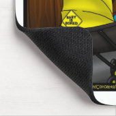 Baby ist gelangweilt von lustigen Geschenken T-Shi Mousepad (Ecke)