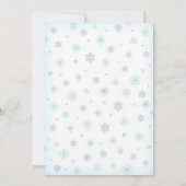 Baby ist kalt draußen, Boy-Dusche-Einladung Einladung (Rückseite)