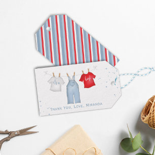 Baby It a Boy Dusche Custom Clothesline Geschenkanhänger