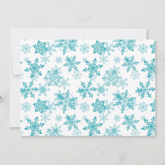 Baby It’s Cold Outside Baby Shower Einladung (Rückseite)