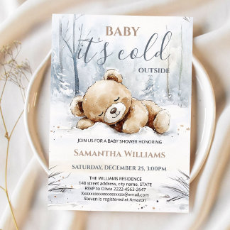Baby It’s Cold Outside Baby Shower Invitation Einladung