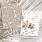 Baby It’s Cold Outside bear Baby Shower Invitation Einladung