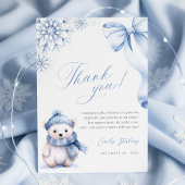 Baby It’s Cold Outside Polar Bear Thank You Card Dankeskarte