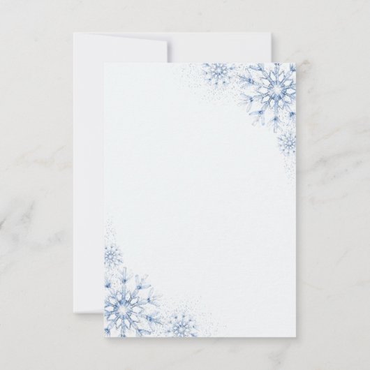 Baby It’s Cold Outside Polar Bear Thank You Card Dankeskarte (Rückseite)