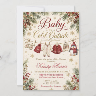 Baby It’s Cold Outside Shower Einladung