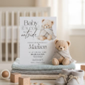Baby It’s Cold Outside Teddy Bear Baby Shower Einladung