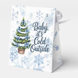 Baby, It’s Cold Outside Winter Boy Baby Shower Geschenkschachtel