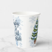 Baby, It’s Cold Outside Winter Boy Baby Shower Pappbecher (Rechts)