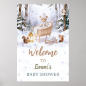 Baby, It’s Cold Outside Winter Woodland Poster (Vorne)