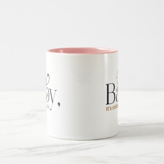 Baby, It’s Cold Outside Zweifarbige Tasse (Mittel)