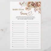 Baby Item Game Baby in Bloom Baby Dusche (Vorderseite)