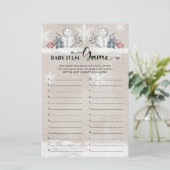 Baby Item Game Snowman Baby Dusche (Stehend Vorderseite)