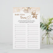 Baby Item Game Teddy Bear Baby Dusche (Stehend Vorderseite)