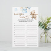 Baby Item Game Teddy Bear Baby Dusche (Stehend Vorderseite)