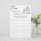 Baby Item Game Winter Baby Shower Game. (Stehend Vorderseite)