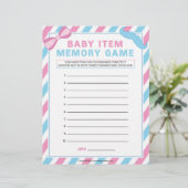 Baby-Item-Memory-Spiel [Genom-Überraschung] Briefbogen (Stehend Vorderseite)