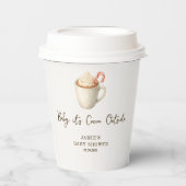 Baby, It's Cocoa Outside Baby Shower Paper Cups Pappbecher (Vorderseite)