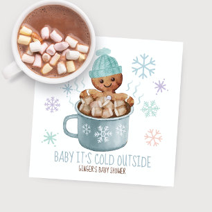 Baby It's Cold Kekse & Kakao Jungen-Baby-Party Serviette