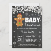 Baby its Cold Outdoor Gingerbread Man Baby Shower