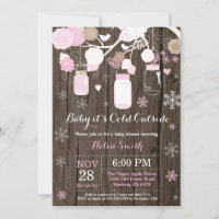 Baby its Cold Outdoor Mason Jar Baby Shower