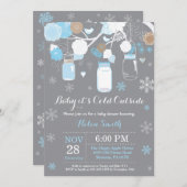 Baby its Cold Outdoor Mason Jar Baby Shower Einladung (Vorne/Hinten)
