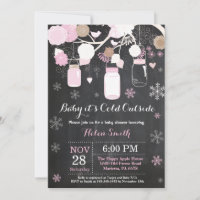 Baby its Cold Outdoor Mason Jar Baby Shower