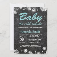Baby its Cold Outdoor Snowflake Baby Shower