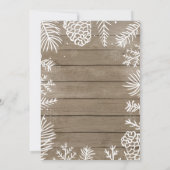 Baby its Cold Outdoor Winter Boy Baby Shower Einladung (Rückseite)