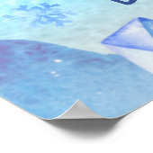 Baby It's Cold Outside Arctic Animals Baby Shower Poster (Ecke)