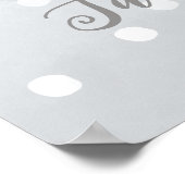 Baby It's Cold Outside Baby Dusche Begrüßungszeich Poster (Ecke)