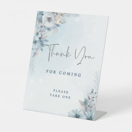 Baby It's Cold Outside Baby Dusche Danke, dass ihr Sockelschild (Vorderseite)