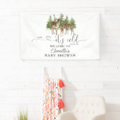 Baby It's Cold Outside Baby Dusche Willkommen Banner (Insitu)