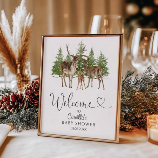 Baby It's Cold Outside Baby Dusche Willkommen Poster