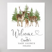 Baby It's Cold Outside Baby Dusche Willkommen Poster (Vorne)