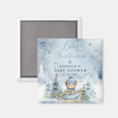 Baby It's Cold Outside Baby Shower Boy Favors Magnet (Vorderseite/Rückseite)