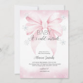 Baby Its Cold Outside Baby Shower Christmas Einladung (Vorderseite)