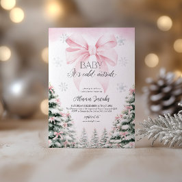 Baby Its Cold Outside Baby Shower Christmas Tree Einladung