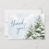 Baby It's Cold Outside Baby Shower Dankeskarte (Vorderseite)