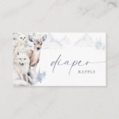 Baby It's Cold Outside Baby Shower Diaper Raffle Begleitkarte (Vorderseite)