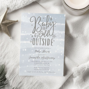 Baby It's Cold Outside Baby Shower Einladung