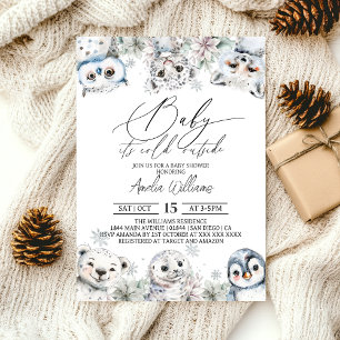 Baby It's cold Outside Baby Shower Einladung