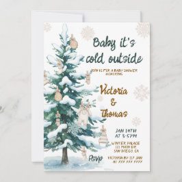 Baby It's Cold Outside Baby Shower Einladung