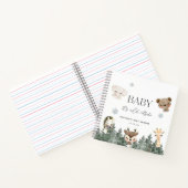 Baby It's Cold Outside Baby Shower Gästebuch Notizblock (Innenseite)