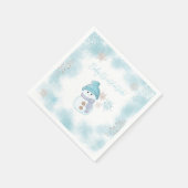 Baby It's Cold Outside Baby Shower Paper Napkin Serviette (Ecke)