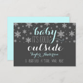Baby It's Cold Outside Baby Shower Registry Insert (Vorne/Hinten)