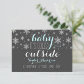 Baby It's Cold Outside Baby Shower Registry Insert (Stehend Vorderseite)