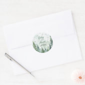 Baby it's Cold Outside Baby Shower Runder Aufkleber (Umschlag)