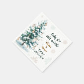 Baby It's Cold Outside Baby Shower Serviette (Ecke)