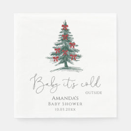 Baby It's Cold Outside Baby Shower Serviette